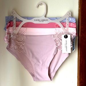 NWT 4 Laura Ashley Seamless Lace Panties